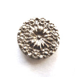 B8255 14mm Antique Silver Textured Gilded Poly Shank Button