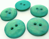 B8469 18mm Turquoise Tonal Mother of Pearl Look 2 Hole Button