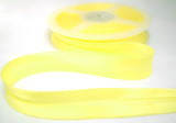 BB001 19mm Primrose Yellow Satin Bias Binding Tape