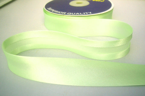 BB2141 25mm Pale Mint Green Satin Bias Binding Tape