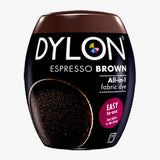 Dylon Fabric Machine Dye, Espresso Brown, 350g Pod with Salt
