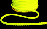 C493 5mm Fluorescent Yellow Neon Twisted Twine Cord by Berisfords