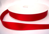 R2166 15mm Red Double Face Satin Ribbon by Berisfords