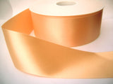 R0171  35mm Peach Single Face Satin Ribbon by Berisfords