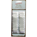 Bra Strap White Comfort Pads, One Pair Pack