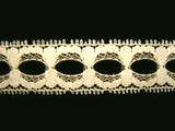 L265 20mm Cream Eyelet or Knitting In Lace - Ribbonmoon