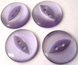B6400 19mm Deep Lilac 2 Hole Polyester Fish Eye Button - Ribbonmoon