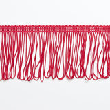 FT080 125mm Red Looped Dress Fringe