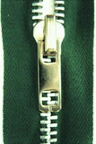 Z0924 56cm Dusky Green Metal Teeth No.5 Open End Zip