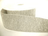 E137 40mm White and Metallic Silver Lurex Elastic