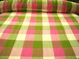 FABRIC22 148cm Heavy Indian Handloom Gingham Check Fabric