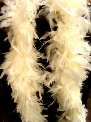 Feather Boa Ivory Cream Approx 1.8 metres Long