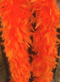 Feather Boa Orange Approx 2 metres Long