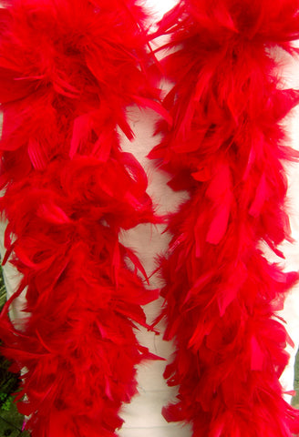 Feather Boa Red Approx 1.8 metres Long