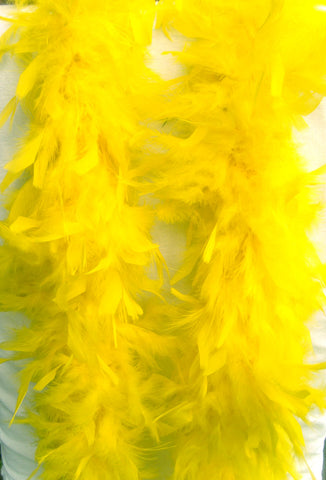 Feather Boa Yellow Approx 2 metres Long