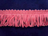 FT152 26mm Bright Dark Rose Pink Dense Looped Dress Fringe