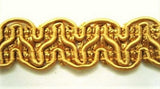 FT2218 16mm Old Gold Furnishing Braid Trimming