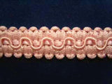 FT300 15mm Pale Tea Rose Pink Cord Decorated Braid Trim