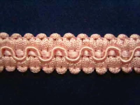 FT300 15mm Pale Tea Rose Pink Cord Decorated Braid Trim