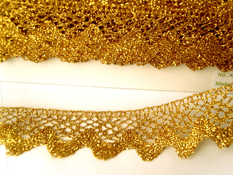 FT3110 36mm Dark Gold Metallic Lurex Lace