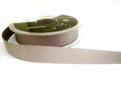 R7617 10mm Grey Polyester Grosgrain Ribbon by Berisfords