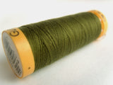 GTC 424 Army Green Gutermann 100% Cotton Sewing Thread