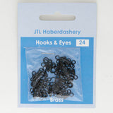 HOOKEYE12 Black Size 0 Hook and Eyes, 24 sets in each pack