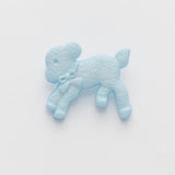 B18152 19mm Pale Blue Lamb Shaped Novelty Childrens Shank Button