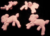 B18057 19mm Pink Lamb Shaped Novelty Childrens Shank Button