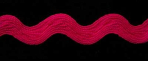 RIC118 16mm Deep Shocking Pink Ric Rac Braid - Ribbonmoon