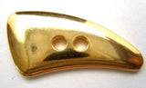B9814 35mm Gold Plated Metal Toggle Shape 2 Hole Button - Ribbonmoon