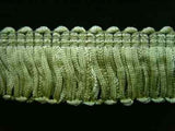 FT1279 27mm Dusky Eau De Nil Green Dense Looped Dress Fringe - Ribbonmoon
