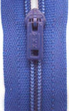 Z4615 YKK 10.5cm French Blue Nylon Pin Lock No.3 Closed End Zip - Ribbonmoon