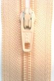 Z2001 YKK 20cm Very Pale Peach Nylon No.3 Closed End Zip - Ribbonmoon