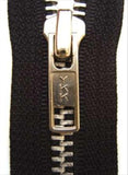 Z4801 91cm Black YKK Metal Teeth No.5 Open End Zip - Ribbonmoon