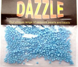 BEAD50 1.5mm Powder Blue Glass Rocialle Beads, size 10/0 - Ribbonmoon