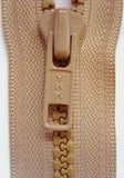 Z2128 38cm Beige YKK Chunky Plastic Teeth No.6 Open End Zip - Ribbonmoon
