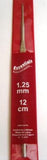 CHK 1.25mm Crochet Hook. Steel. 12cm Length