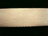 VTAPE29 25mm Ivory Acrylic V Tape Webbing - Ribbonmoon