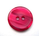 B14011 18mm Cardinal Red Variegated Polyester 2 Hole Button