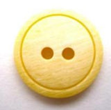 B5965 17mm Frosted Yellow Soft Sheen 2 Hole Button - Ribbonmoon