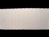 WEB47 25mm White Polypropylene Webbing - Ribbonmoon