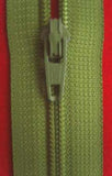 Z0325 YKK 56cm Spring Leaf Green Nylon No.3 Closed End Zip - Ribbonmoon