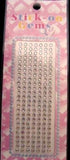STICKJEWEL27 3mm Clear Iridescent Self Adhesive Diamonte Rhinestones - Ribbonmoon