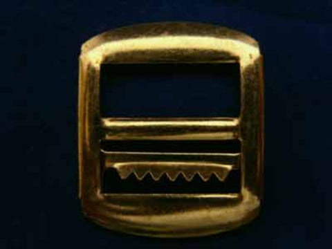 BK51 28mm Brass Metal Toothed Waistcoat Buckle, 20mm Inside Width