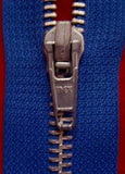 Z1610 61cm Dark Royal Metal Teeth No.5 Open End Zip - Ribbonmoon