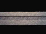 BB144 12mm Silver Grey 100% Cotton Bias Binding - Ribbonmoon
