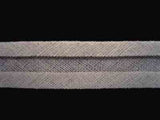 BB144 12mm Silver Grey 100% Cotton Bias Binding - Ribbonmoon