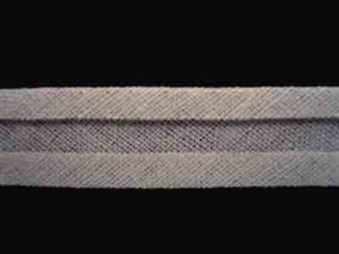 BB144 12mm Silver Grey 100% Cotton Bias Binding - Ribbonmoon