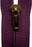Z2041 YKK 18cm Blackberry Nylon Pin Lock No.2 Closed End Zip - Ribbonmoon